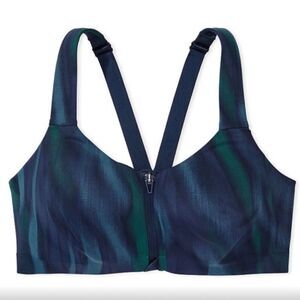 Victoria’s Secret knockout Maximum Support Front Close Sports Bra blue Ripple